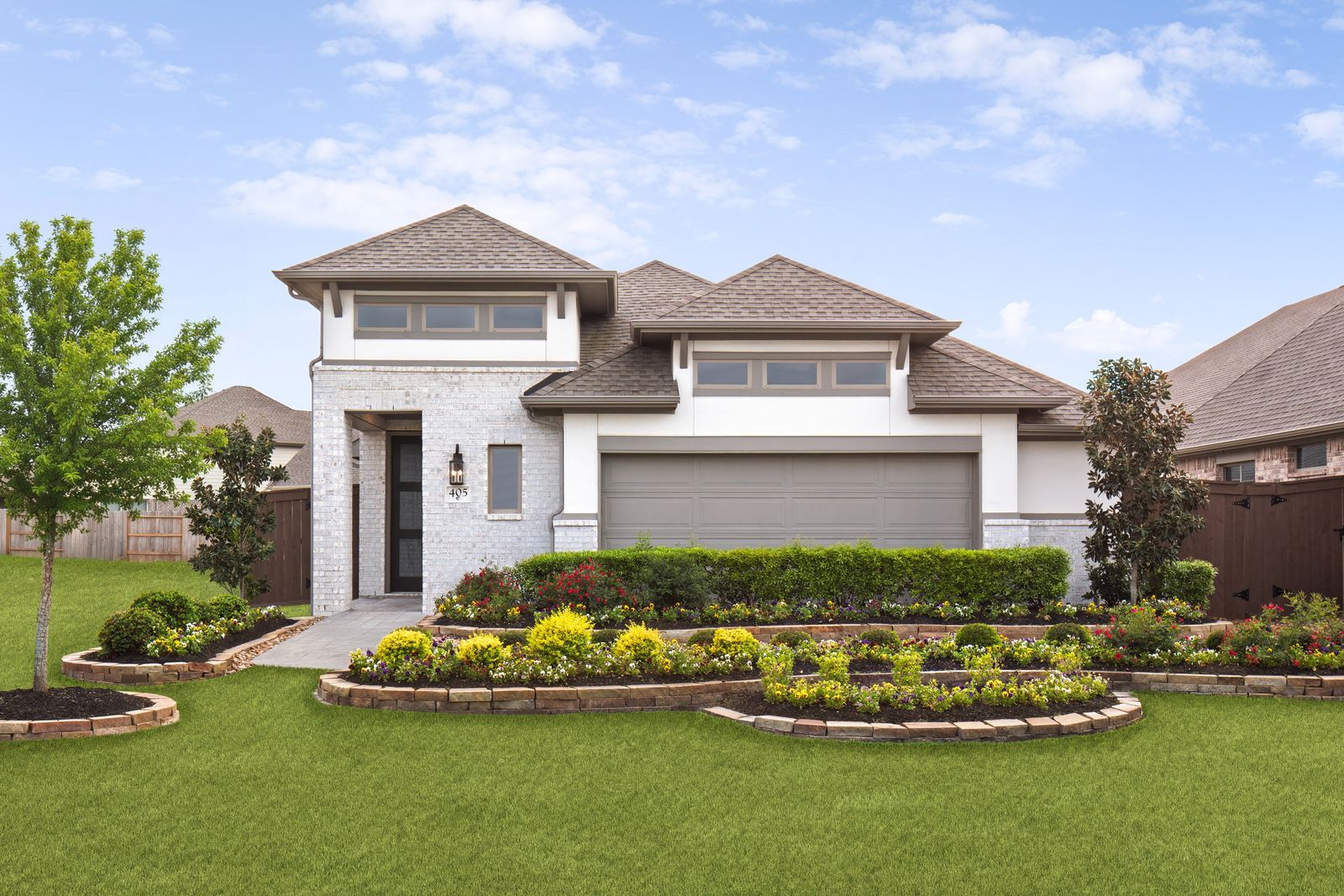 A Coventry Homes model home at The Trails, New Caney TX